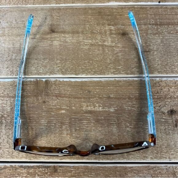 Lulu Guinness LR45 2.5 Tortoise Frames with Turquoise Interior - Picture 12 of 12